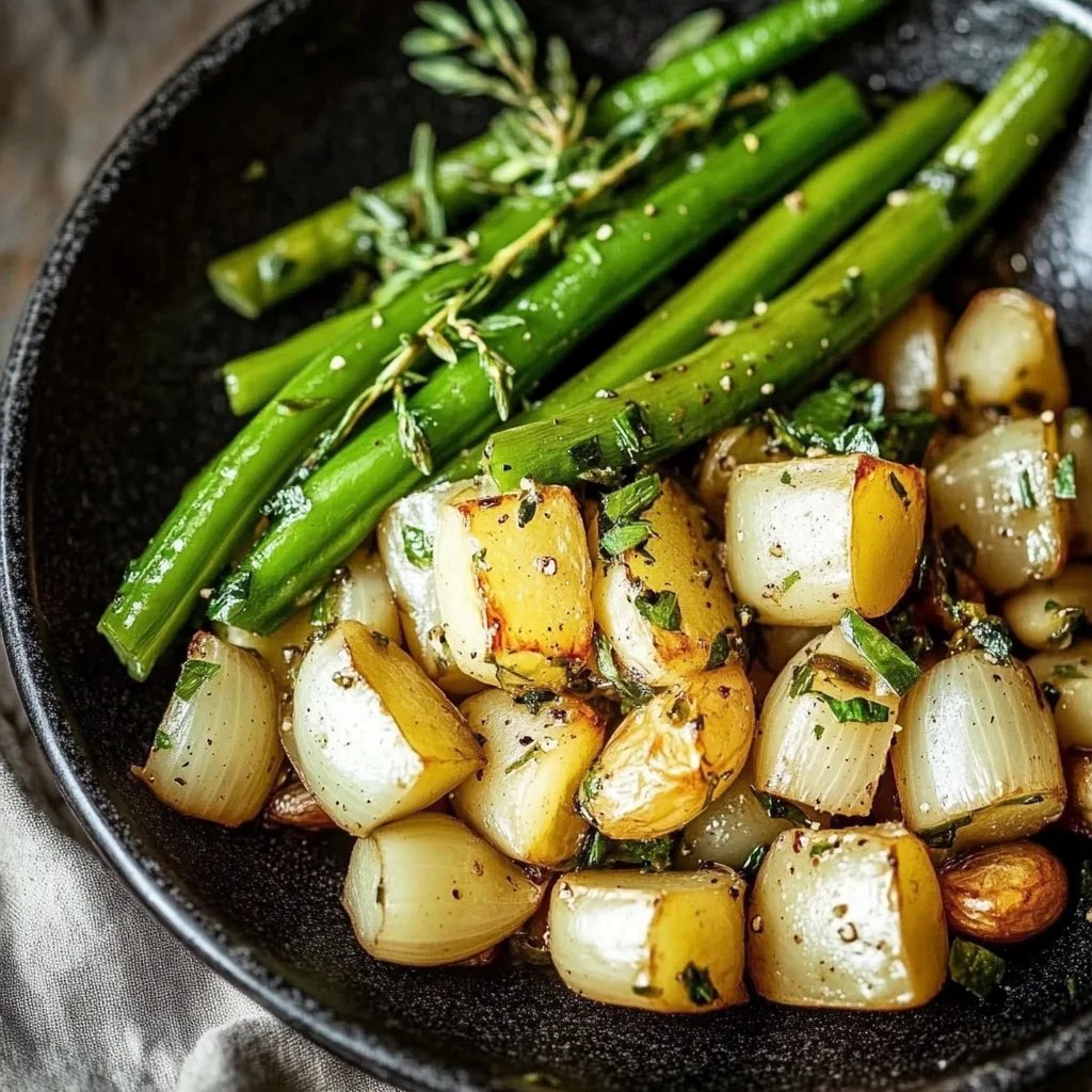 Kartoffeln und Grüne Bohnen