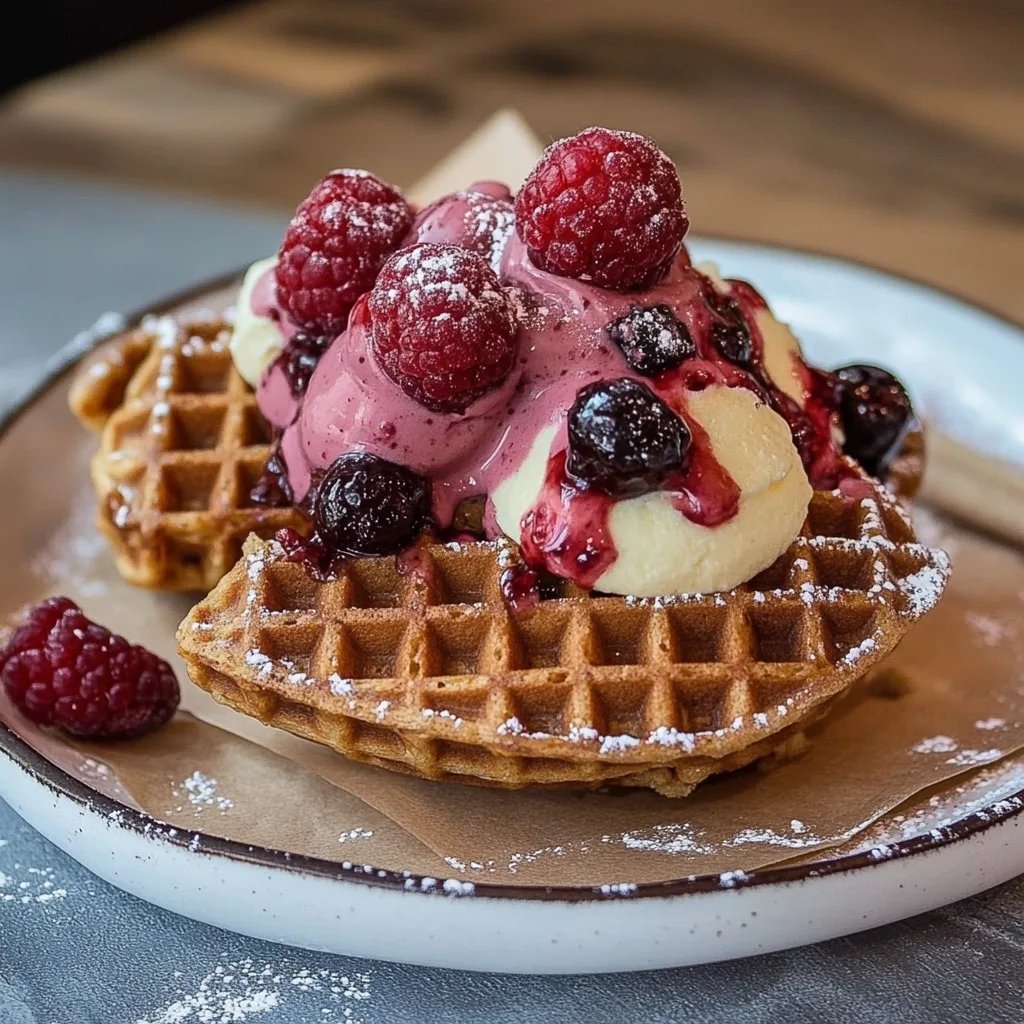 Selbstgemachte Waffelbecher