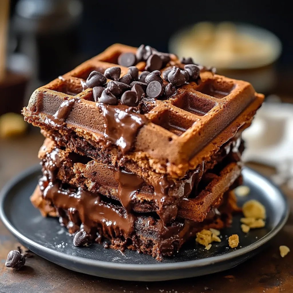 Brownie-Waffeln