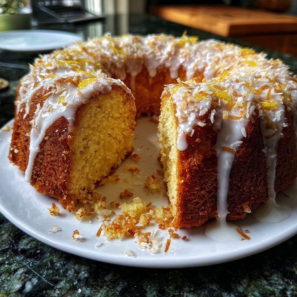 Zitronenkuchen mit Kokosmehl