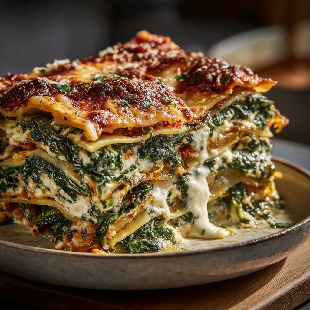 Lasagne mit Spinat und Ricotta