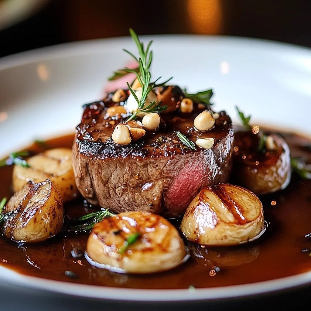 Zartes Rinderfilet in Balsamico-Cremesauce