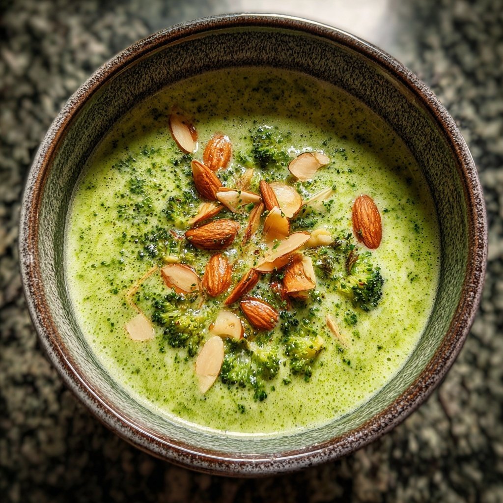 Brokkoli Suppe Mit Mandelmus